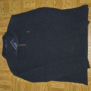 Polo Ralph Lauren Dark Grey Quarter 1/4 Zip Sweater NWT